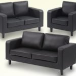 Ww- Faux Leather Box Sofa